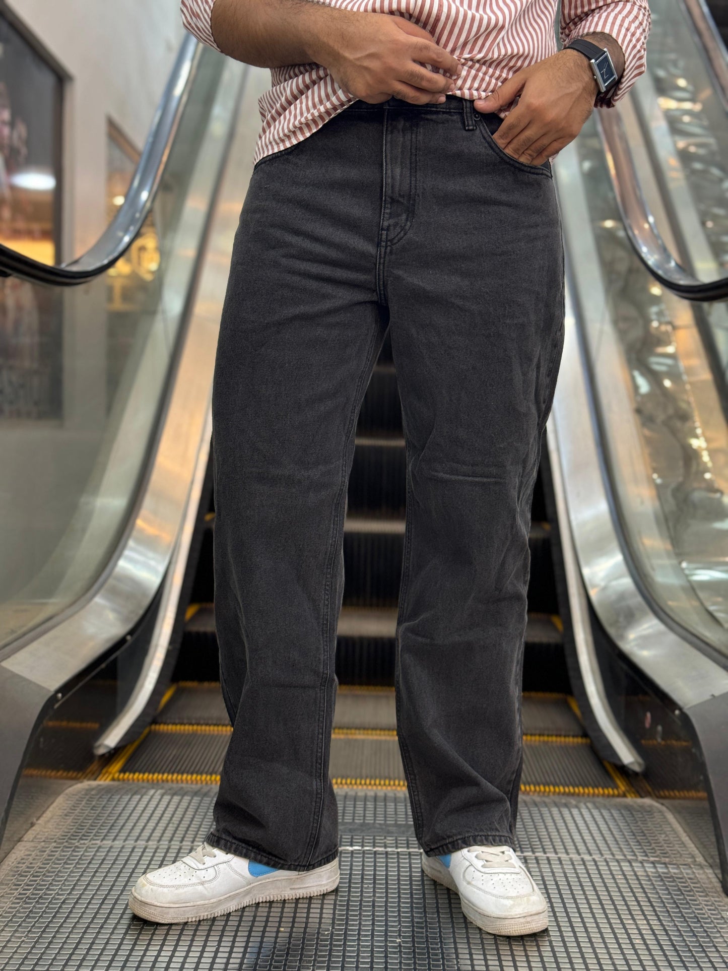 Black Baggy Denim Pant – Original Export | Relaxed Fit Premium Jeans for Men