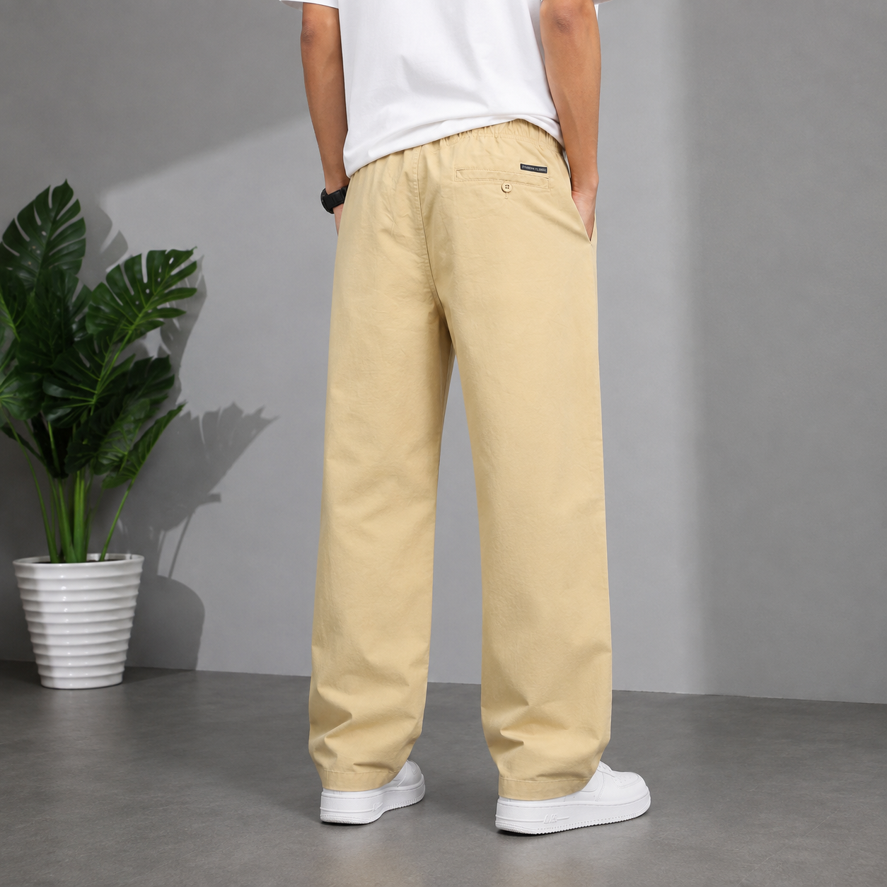 Urban Beige Baggy Trouser
