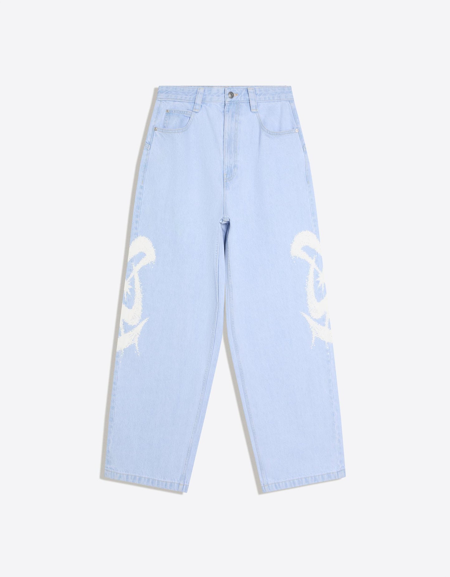 Light Wash Baggy Fit Jeans – Men’s Premium Denim