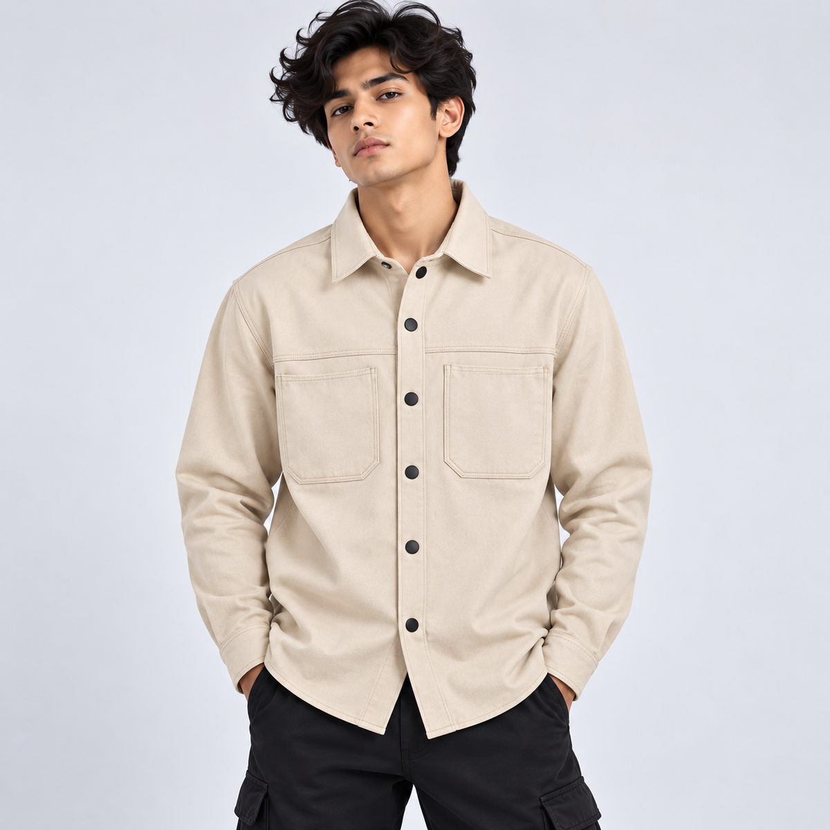 Sweat Leather Shirt