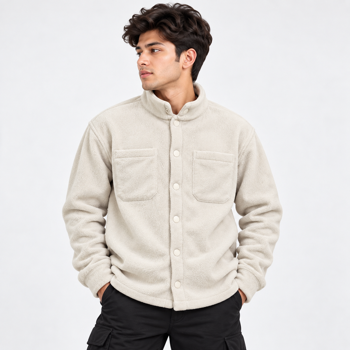 White Wool Shacket