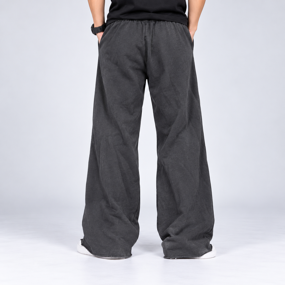 Acid Wash Print Trouser