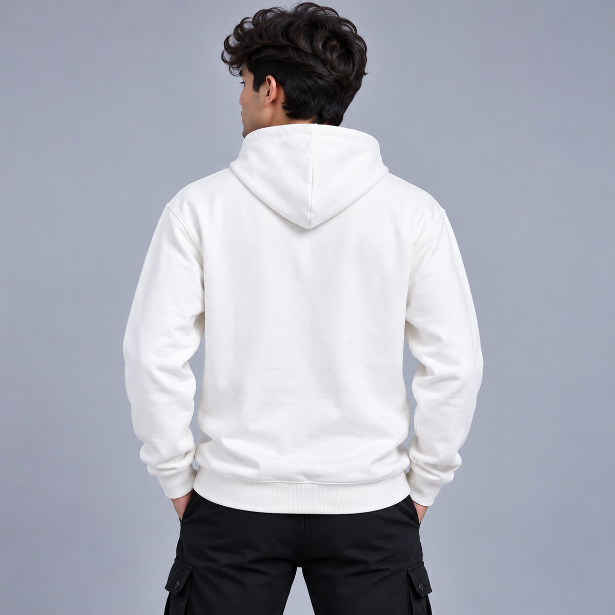Ivory Signature Half-Zip Hoodie