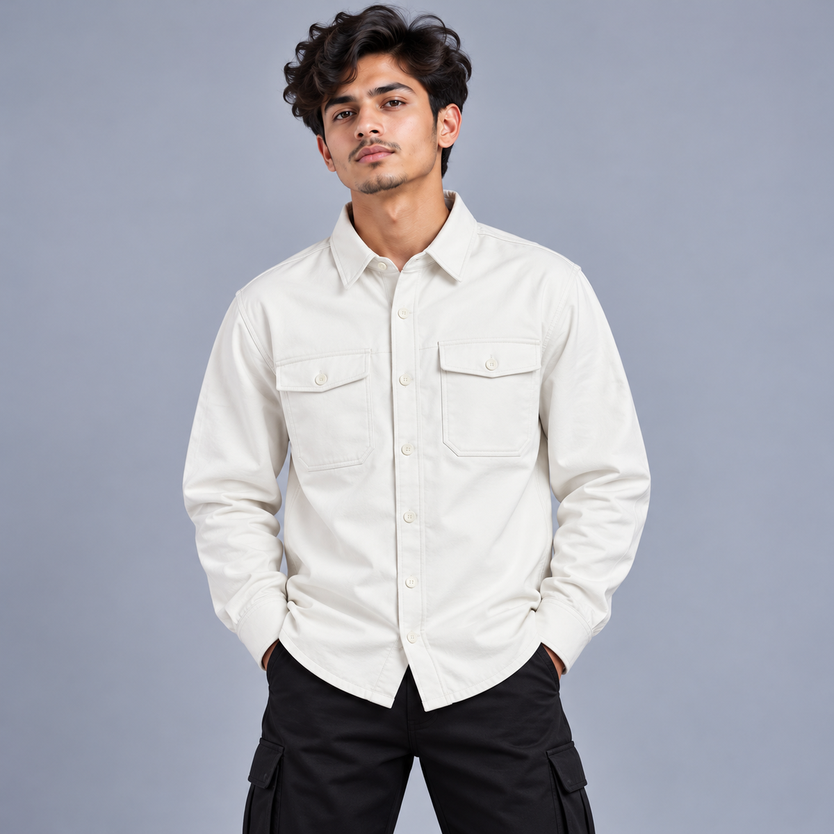 Urban Luxe Ivory Shacket