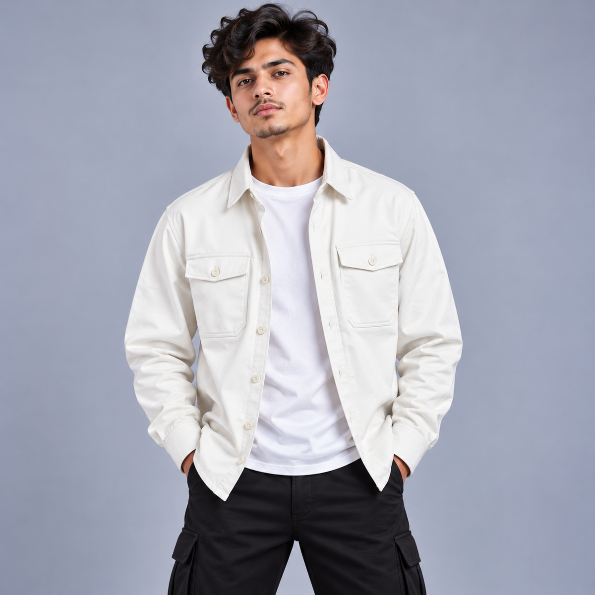 Urban Luxe Ivory Shacket