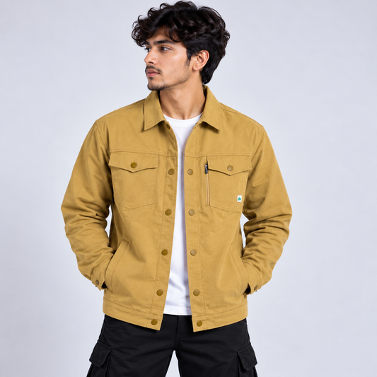 Premium Mustard Utility Jacket