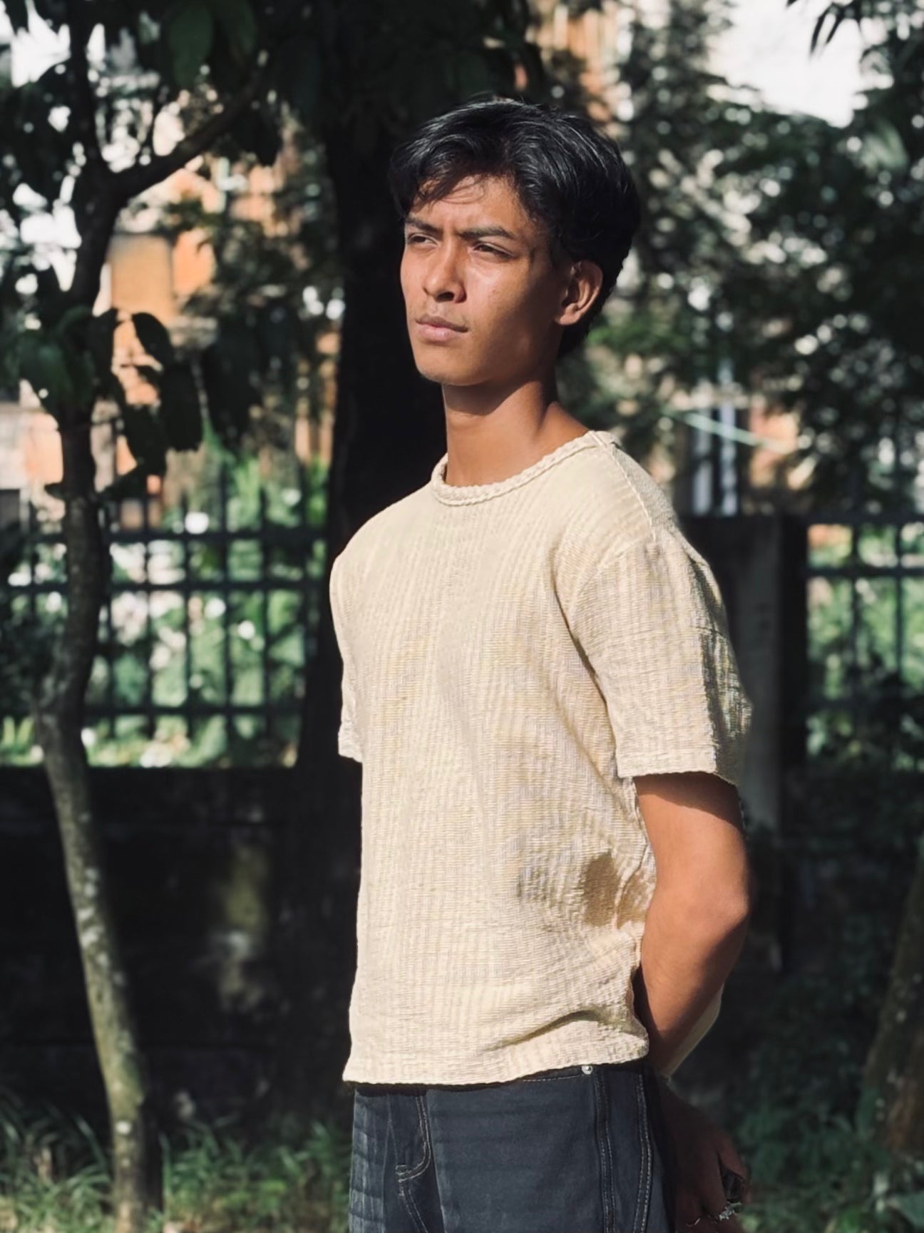 Light Beige Tee + Baggy Pant Combo – Just 1000 Tk!