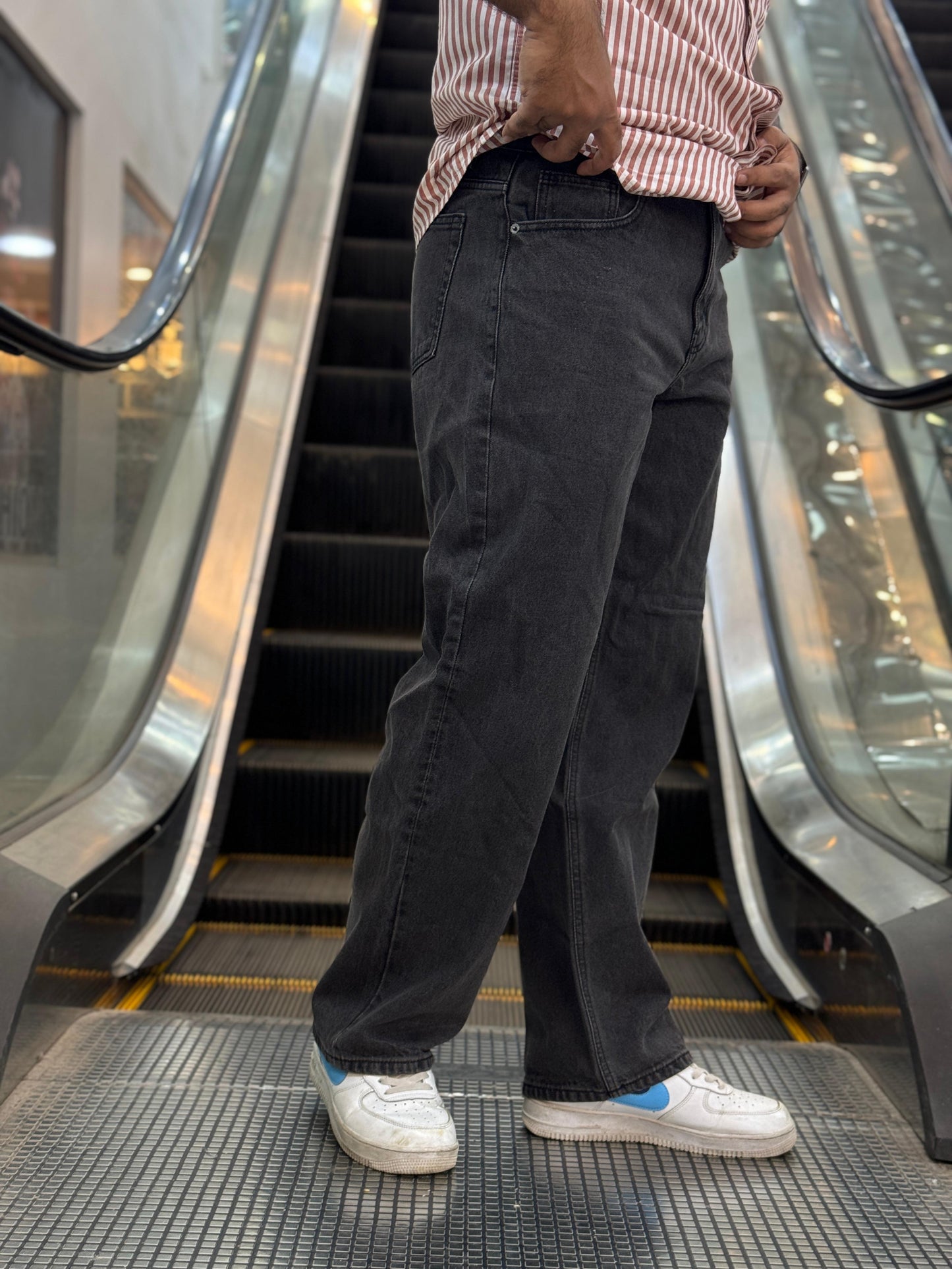 Black Baggy Denim Pant – Original Export | Relaxed Fit Premium Jeans for Men