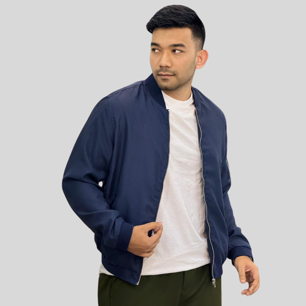 Men’s Classic Bomber Jacket | Lightweight & Stylish