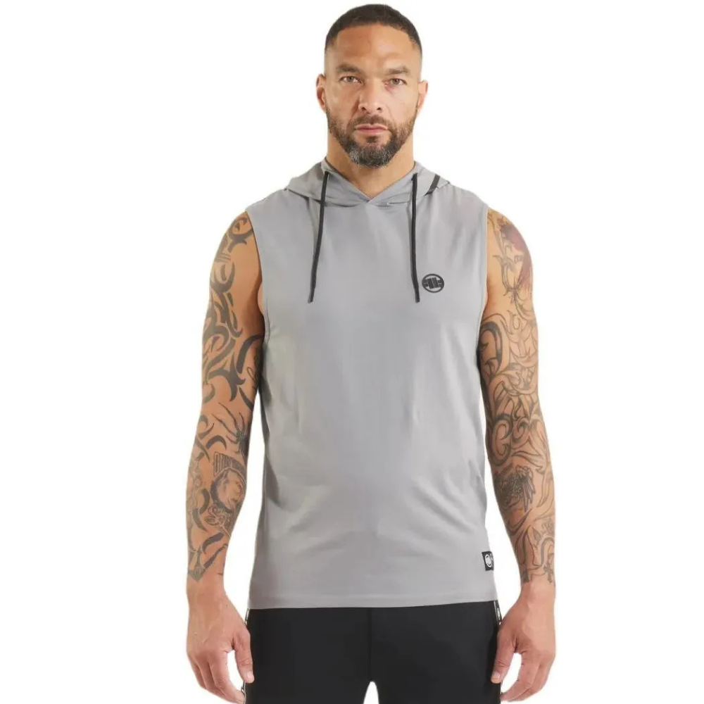 Hoodie Tank Top Spandex Hilltop – Gray Melange | Original Export Premium Quality