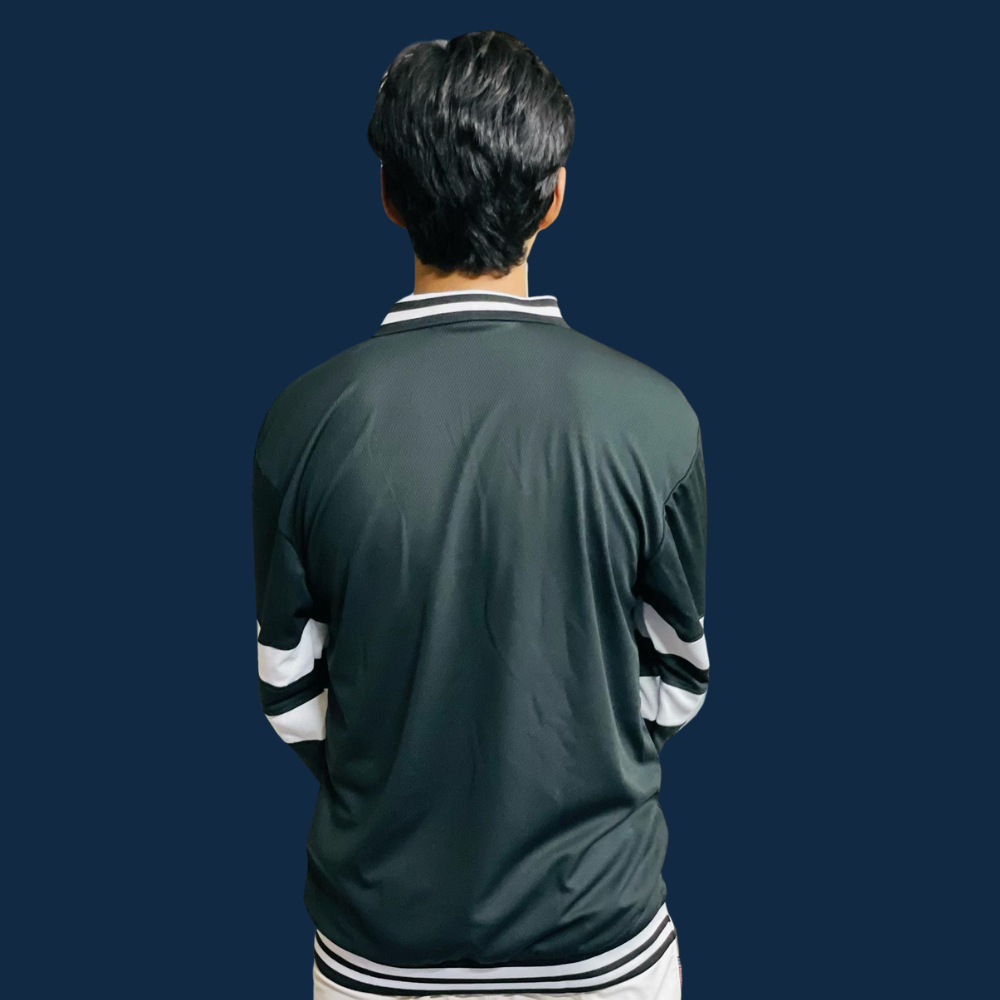 Premium Black Full Sleeve Jersey - Mesh Fabric for Ultimate Comfort | Stunner Mart