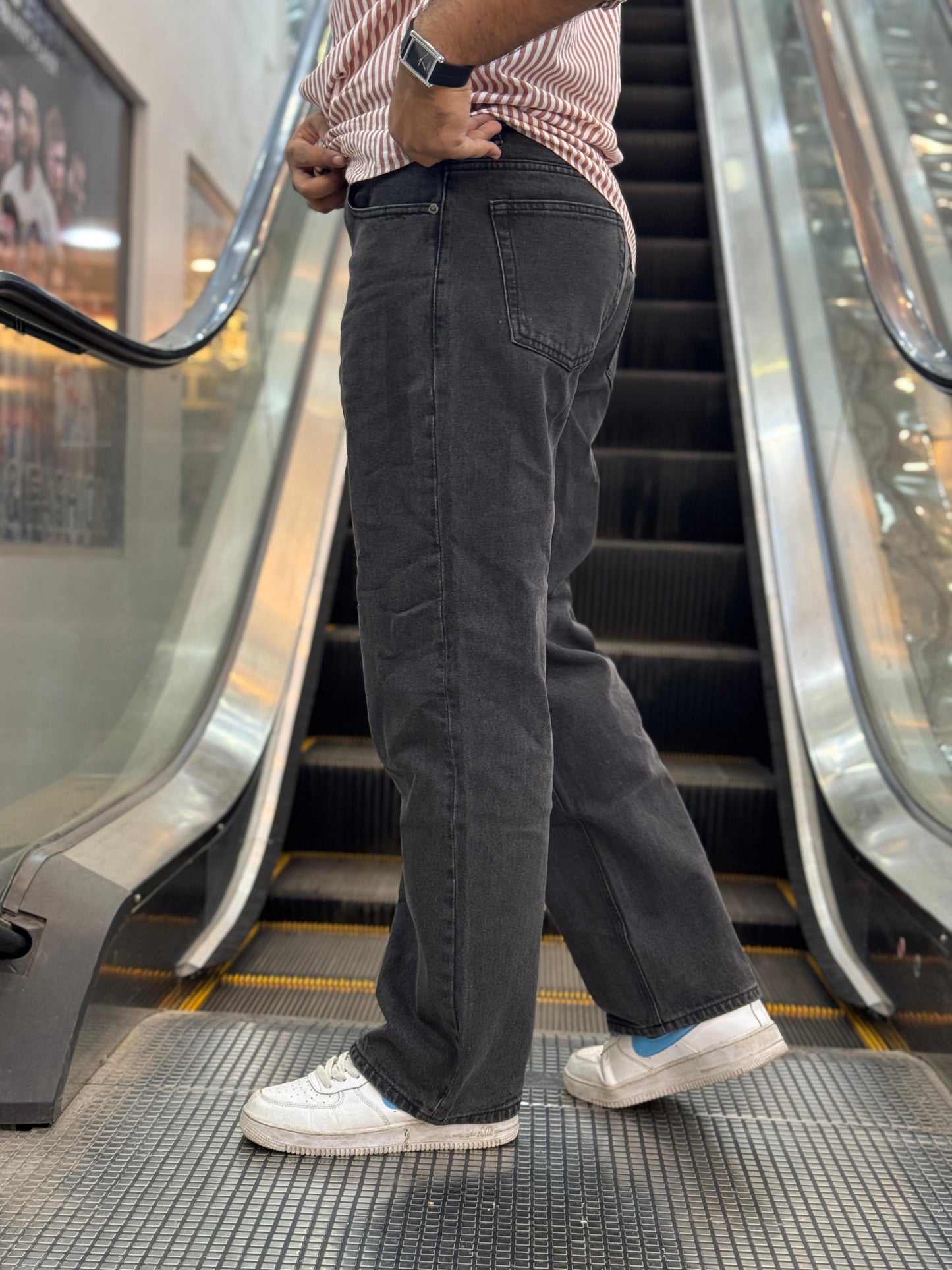 Black Baggy Denim Pant – Original Export | Relaxed Fit Premium Jeans for Men