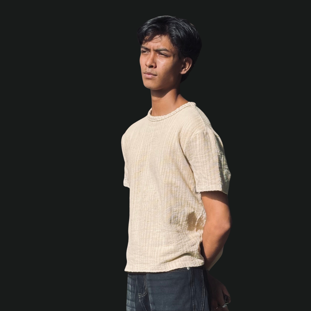 Light Beige Tee + Baggy Pant Combo – Just 1000 Tk!
