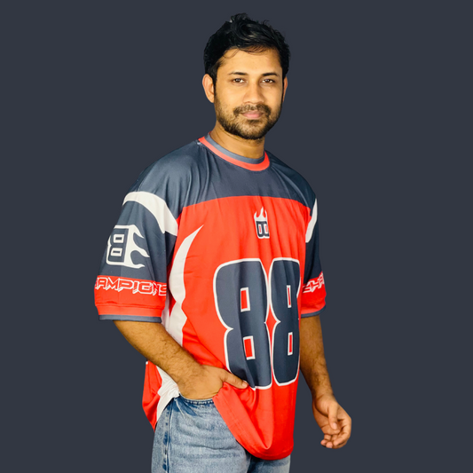 Orange NFL Jersey – Premium Mesh Fabric, Customizable & Game-Ready Sportswear | Stunner Mart