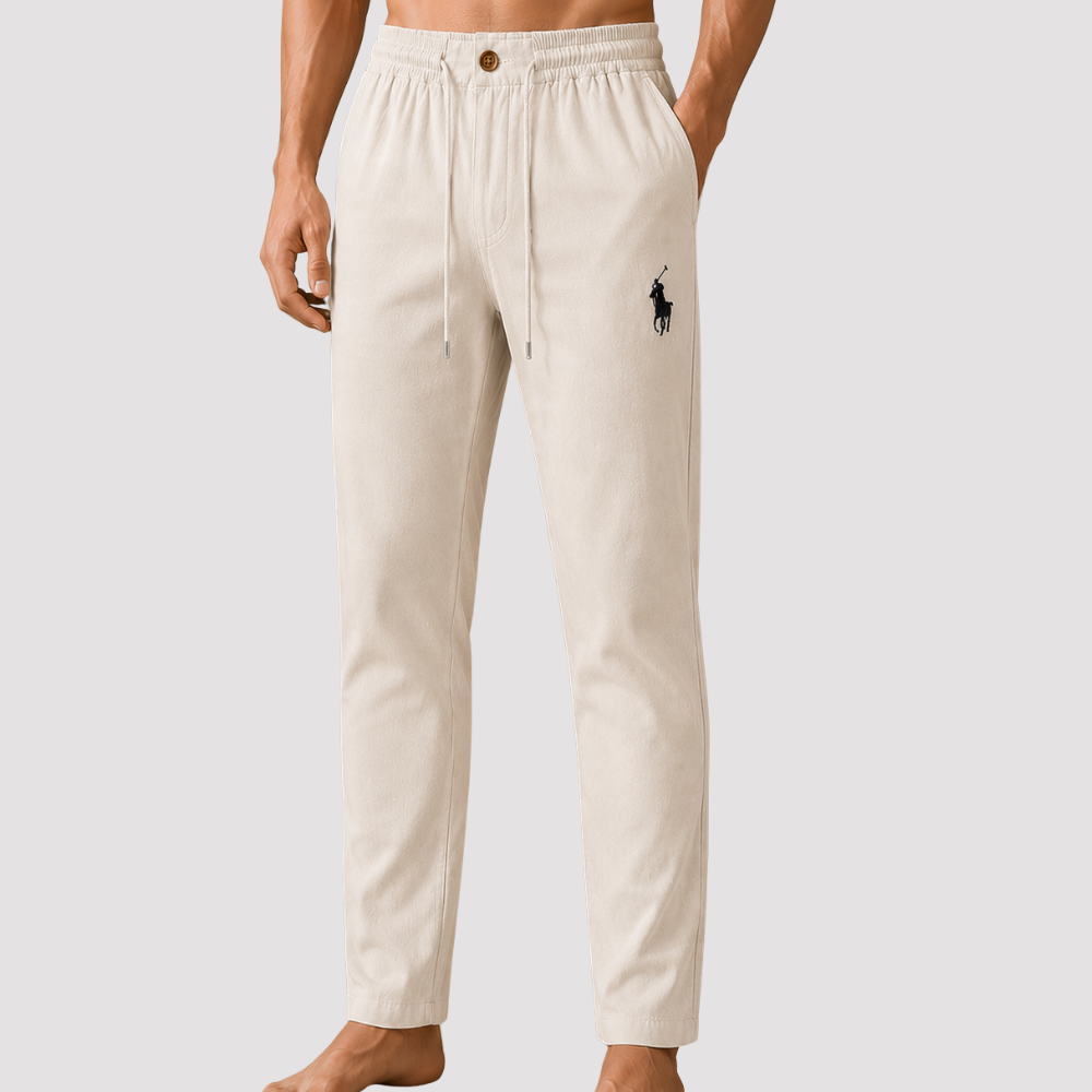 Stunner Elite Ralph Lauren Remi Cotton Trouser - Sand Beige