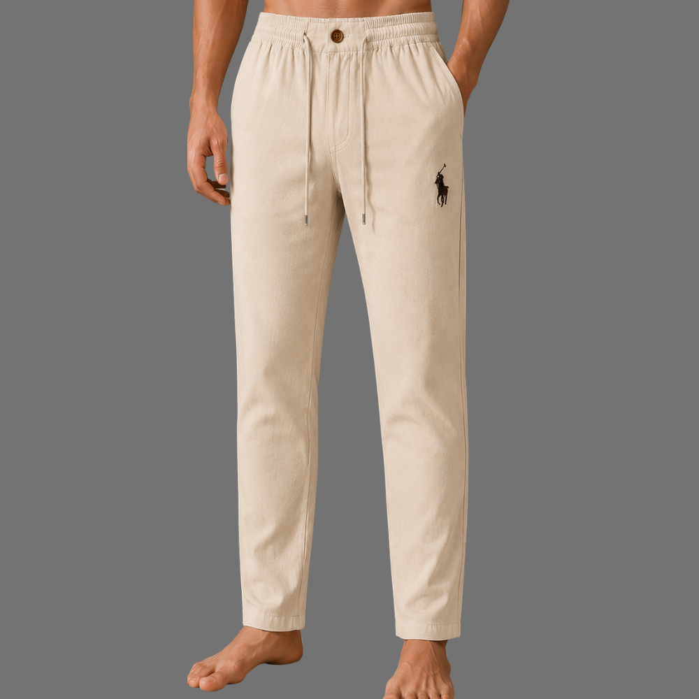 Stunner Elite Ralph Lauren Remi Cotton Trouser - Cream