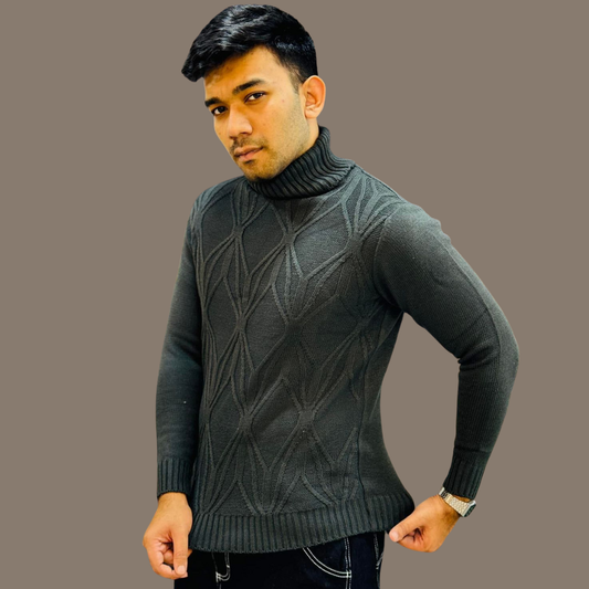 Men’s High-Neck Sweater – Stylish Winter Collection