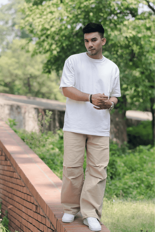 Discover Elegance: White Drop Shoulder Tees at Stunner Mart