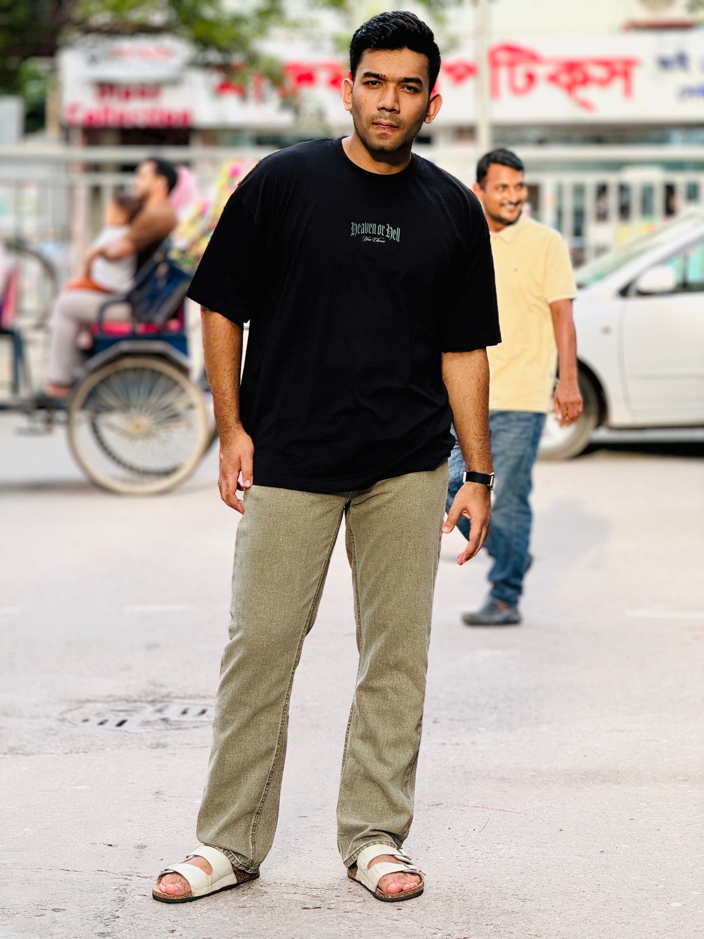 Men's Olive Green Regular Fit Jeans – Premium Export Quality | 100% Cotton