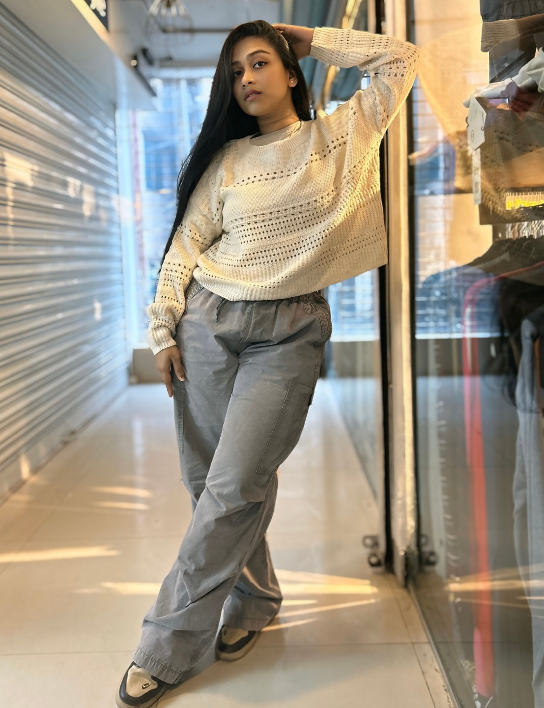 Women’s Beige Knit Sweater – Soft & Stylish Winter Wear | Stunner Mart