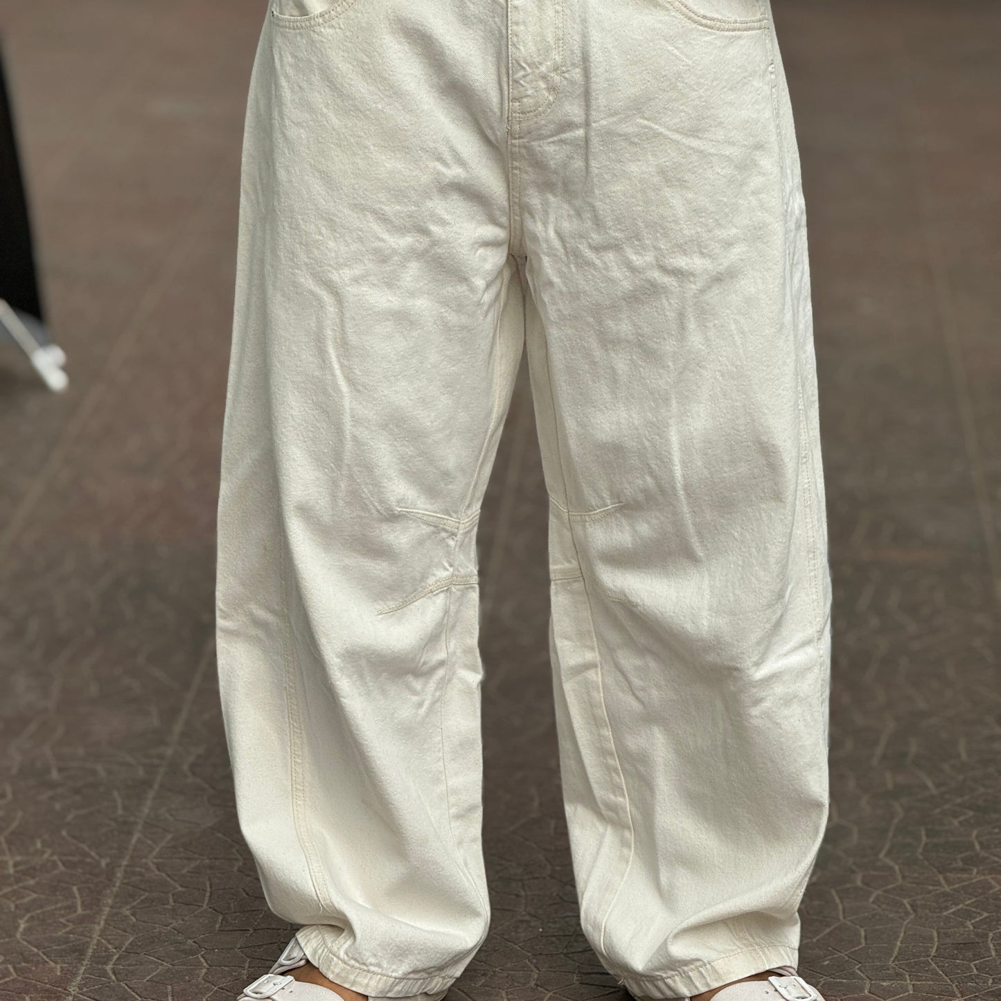 Ivory Core Baggy Pants – Premium Off White Edition