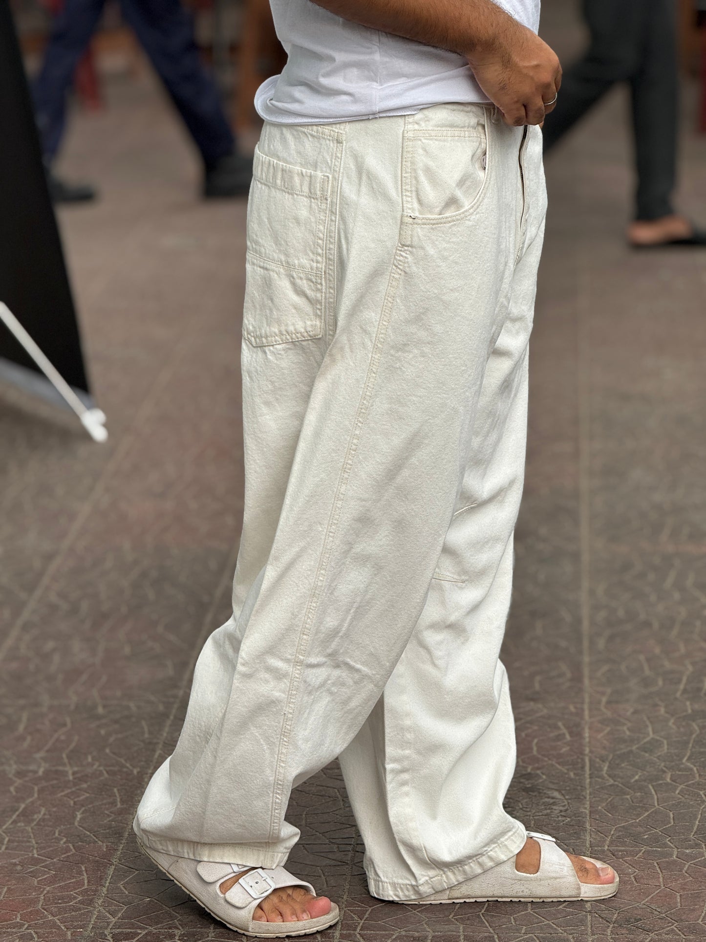 Ivory Core Baggy Pants – Premium Off White Edition