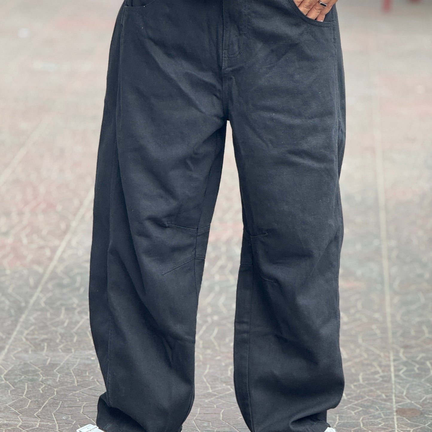 Urban Core Baggy Pants – Premium Black Edition