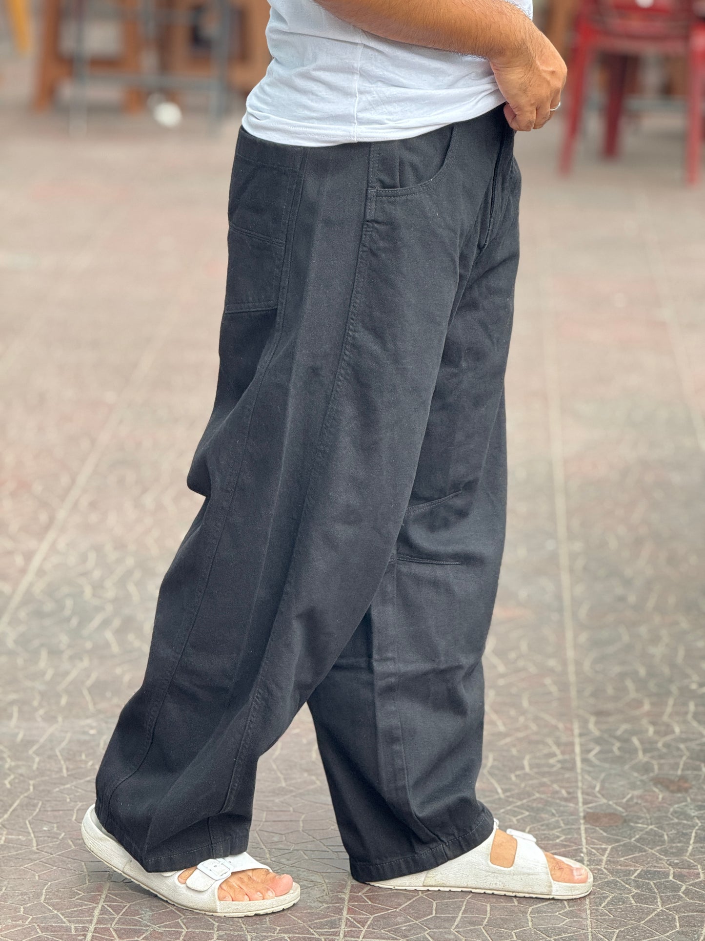 Urban Core Baggy Pants – Premium Black Edition
