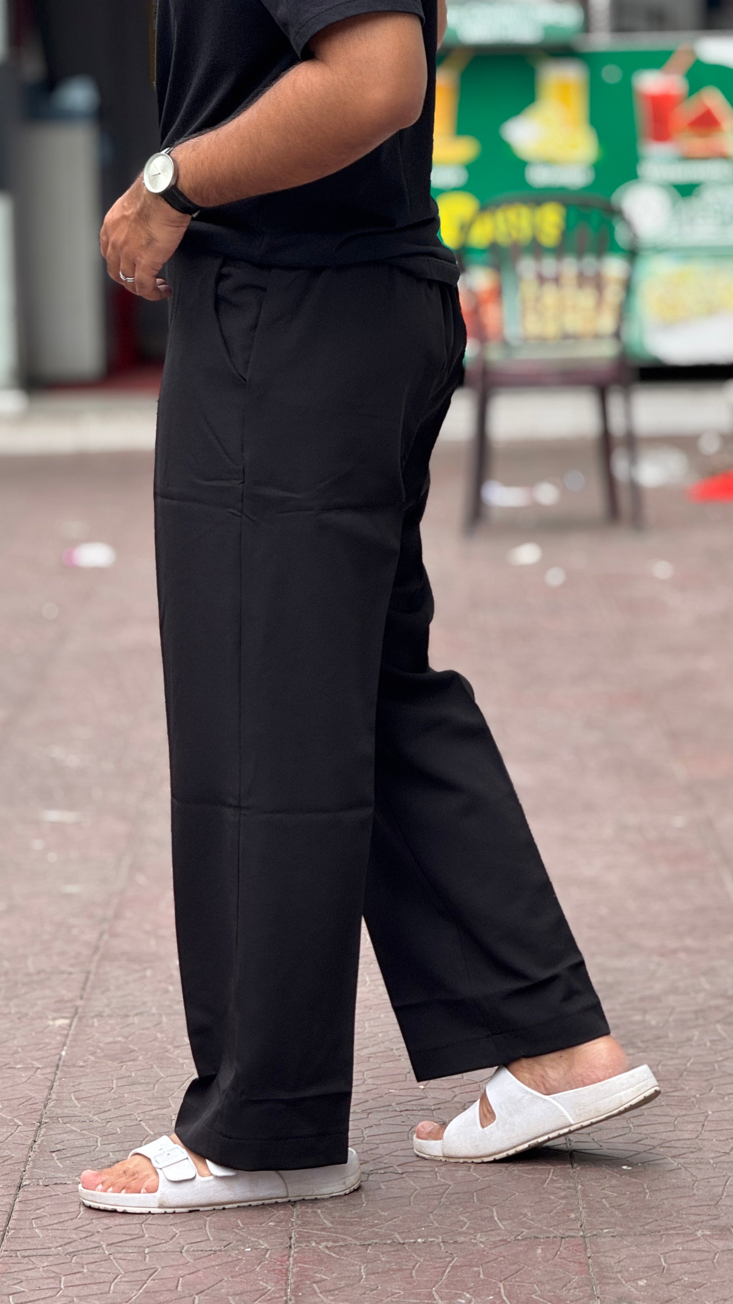 Men's Korean Style Black Straight Fit Formal Pant – Smart & Comfortable