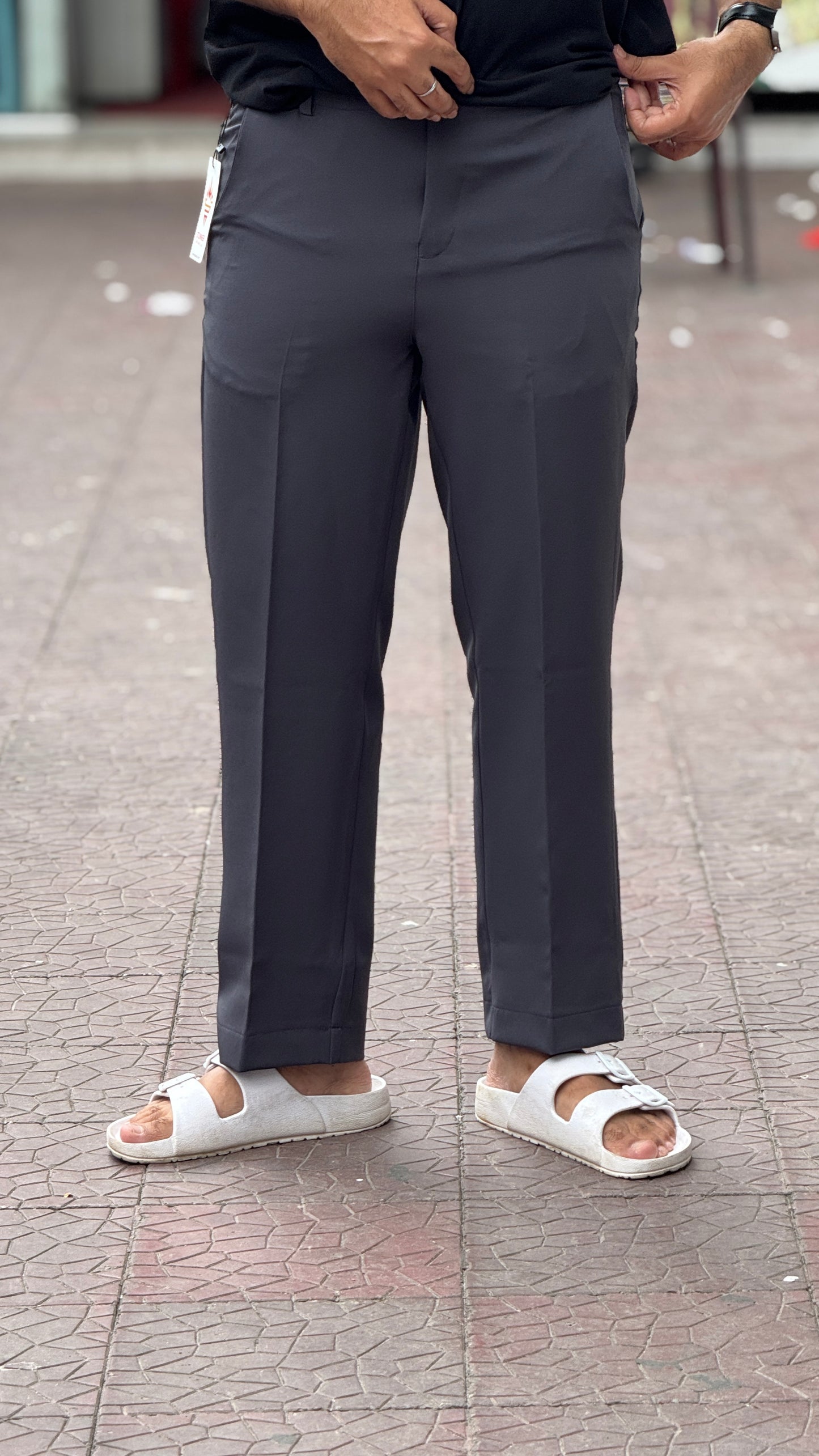 Men's Korean Style Ash color  Straight Fit Formal Pant – Smart & Comfortable