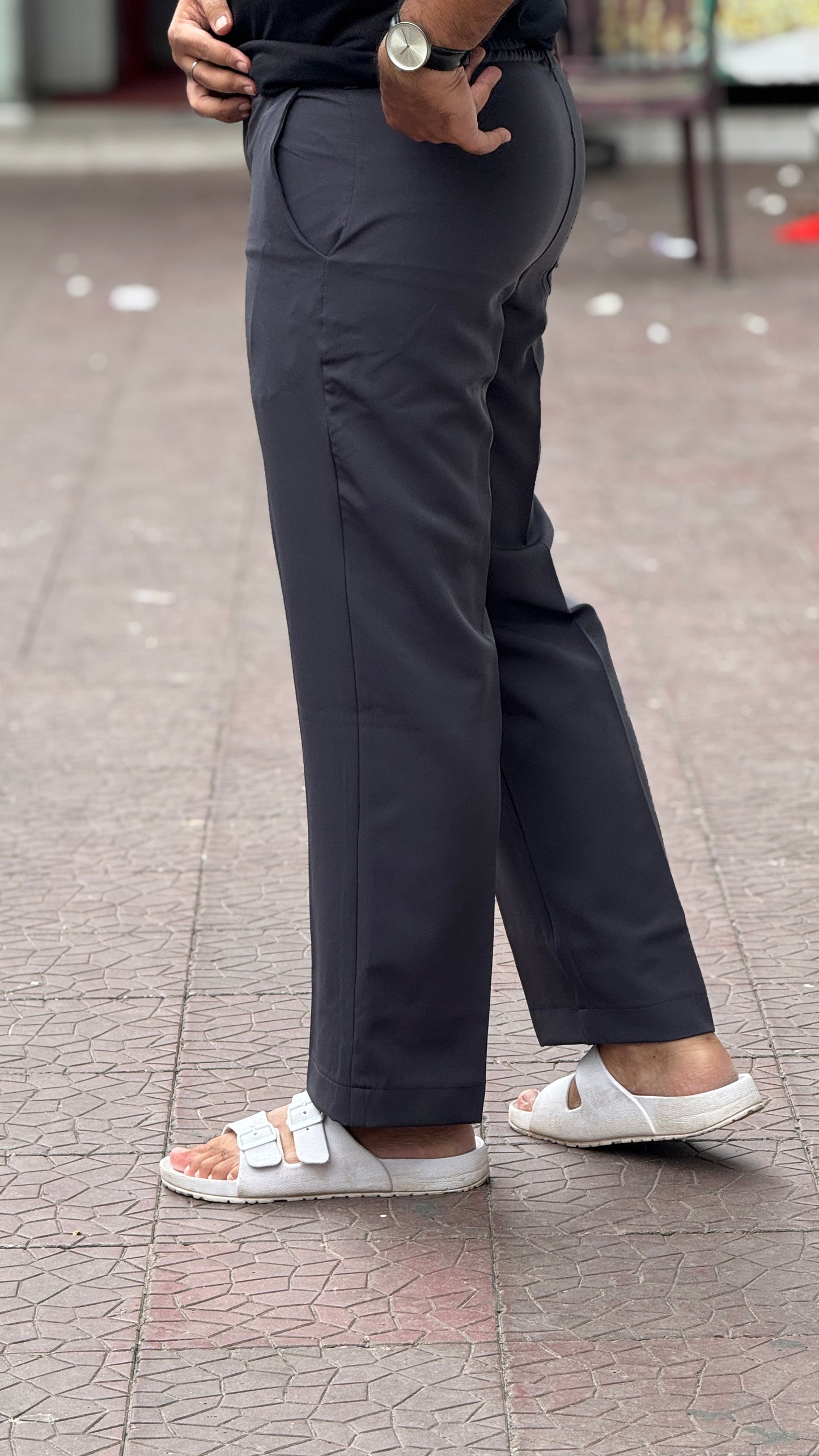 Men's Korean Style Ash color  Straight Fit Formal Pant – Smart & Comfortable