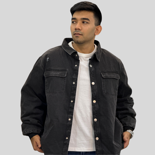 Men’s Black Denim Jacket – Stylish Winter Outerwear | Stunner Mart