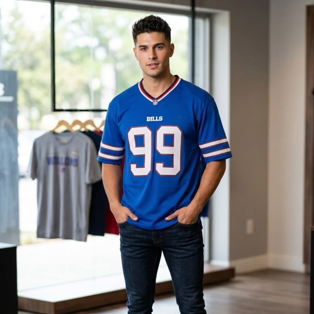Royal Blue NFL Jersey #99 – Premium Sports Jersey