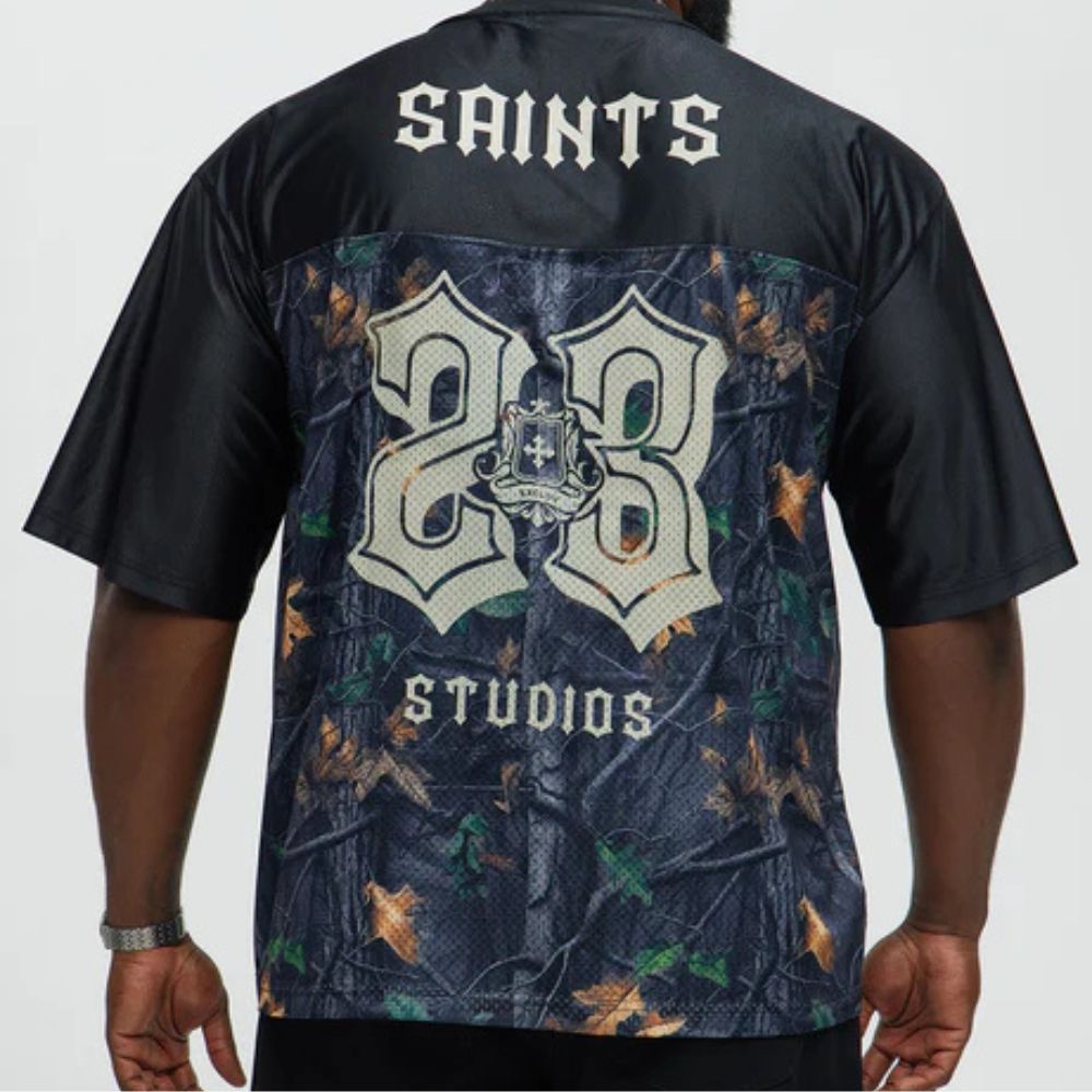 Men's Legends League Oversized Jersey – Premium Camo Mesh Fabric, Streetwear Style, Athletic Fit