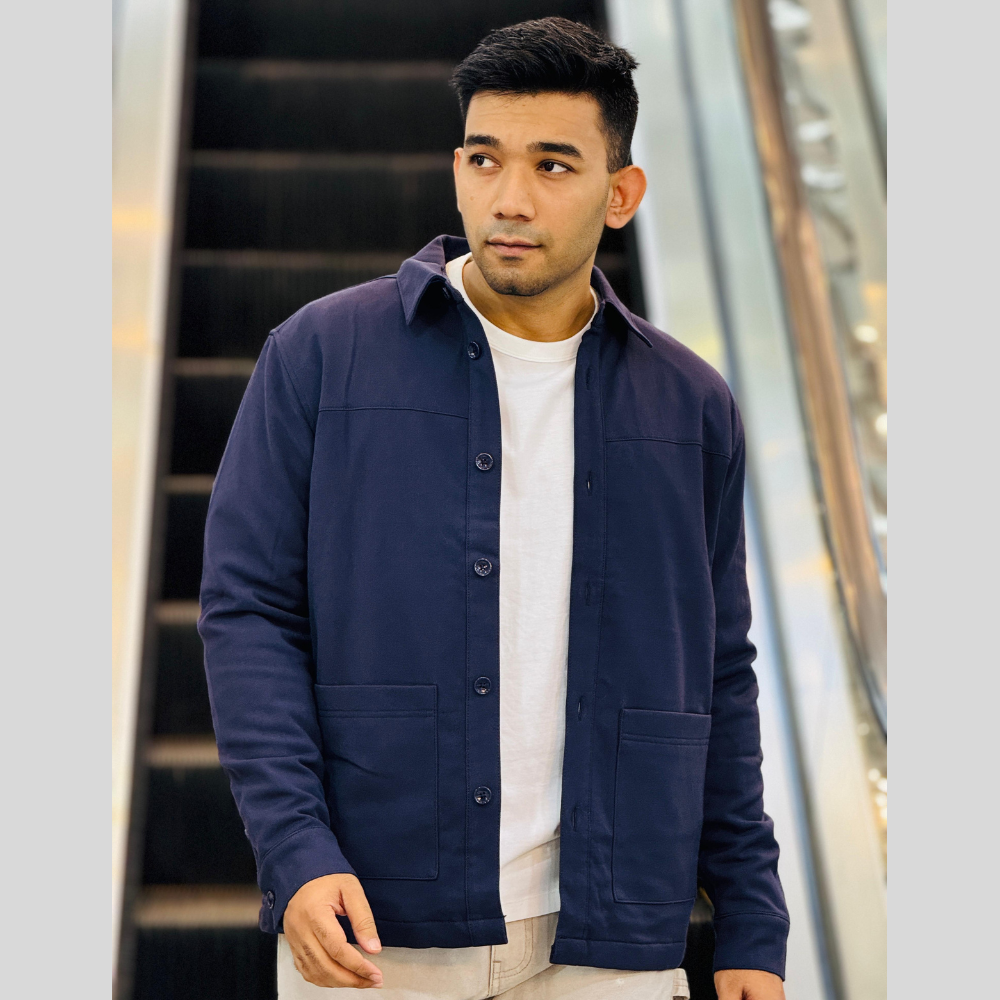 Men’s Navy Blue Casual Jacket – Smart & Stylish Everyday Wear