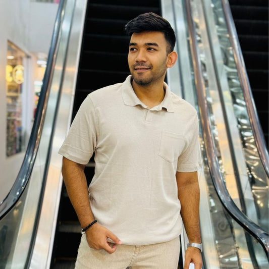 Stunner Mart Off White Old money Polo T-Shirt for Men – Stylish Casual & Smart Everyday Wear