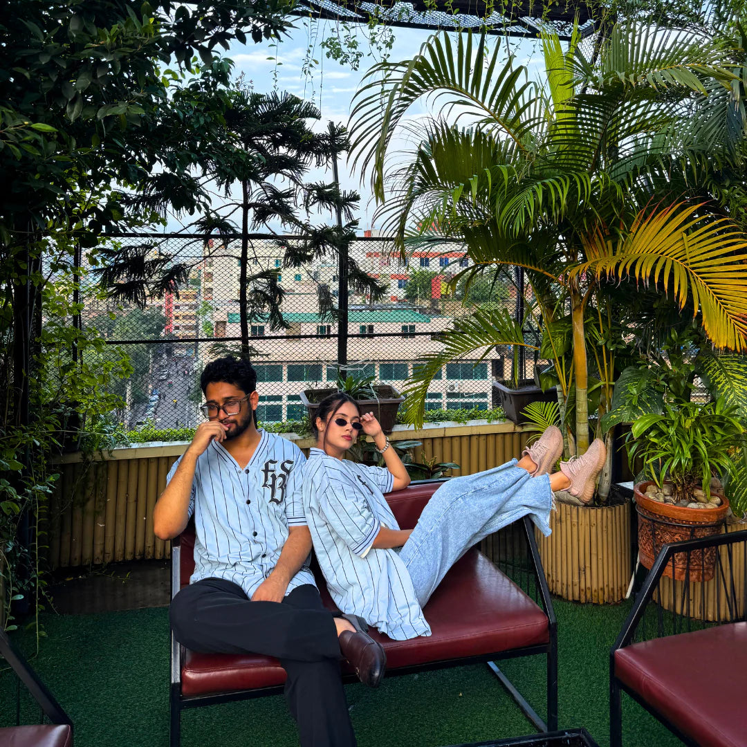 Sky Blue Baseball Jersey – Premium Streetwear by Stunner Mart