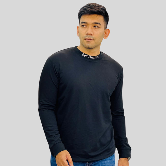 Black Los Angeles Long Sleeve T-Shirt – Premium Cotton Streetwear