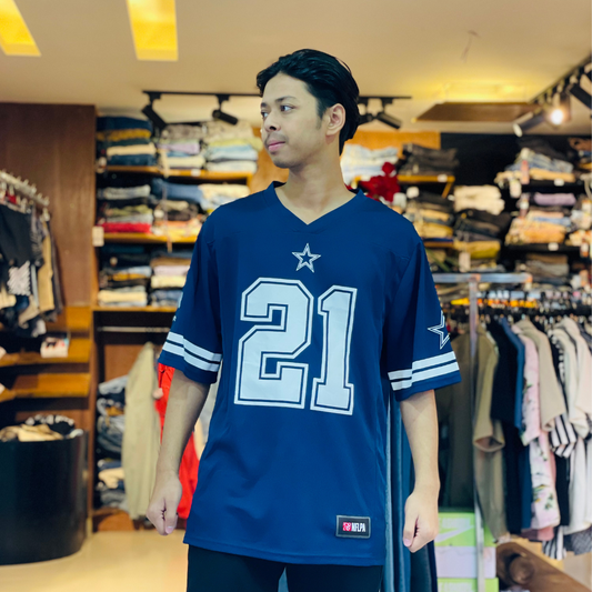 Navy Blue NFL Jersey – Breathable Mesh Fabric | Stunner Mart