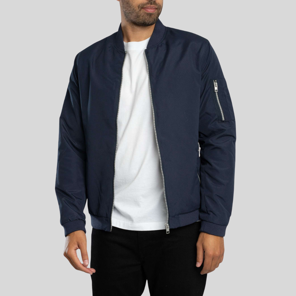 Men’s Classic Bomber Jacket | Lightweight & Stylish