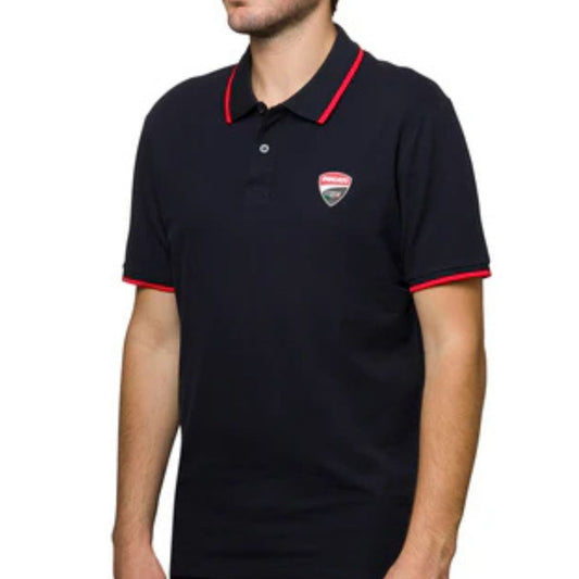Premium Comfort Men's navy blue polo t-shirt