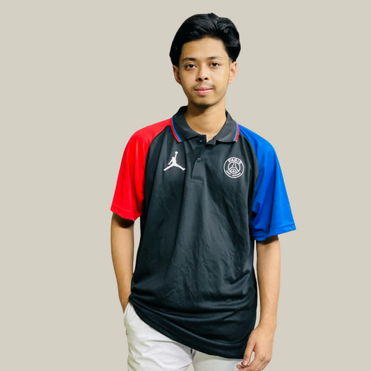 Premium Black Mesh Fabric Polo T-Shirt – Breathable, Stylish & Comfortable | Stunner Mart