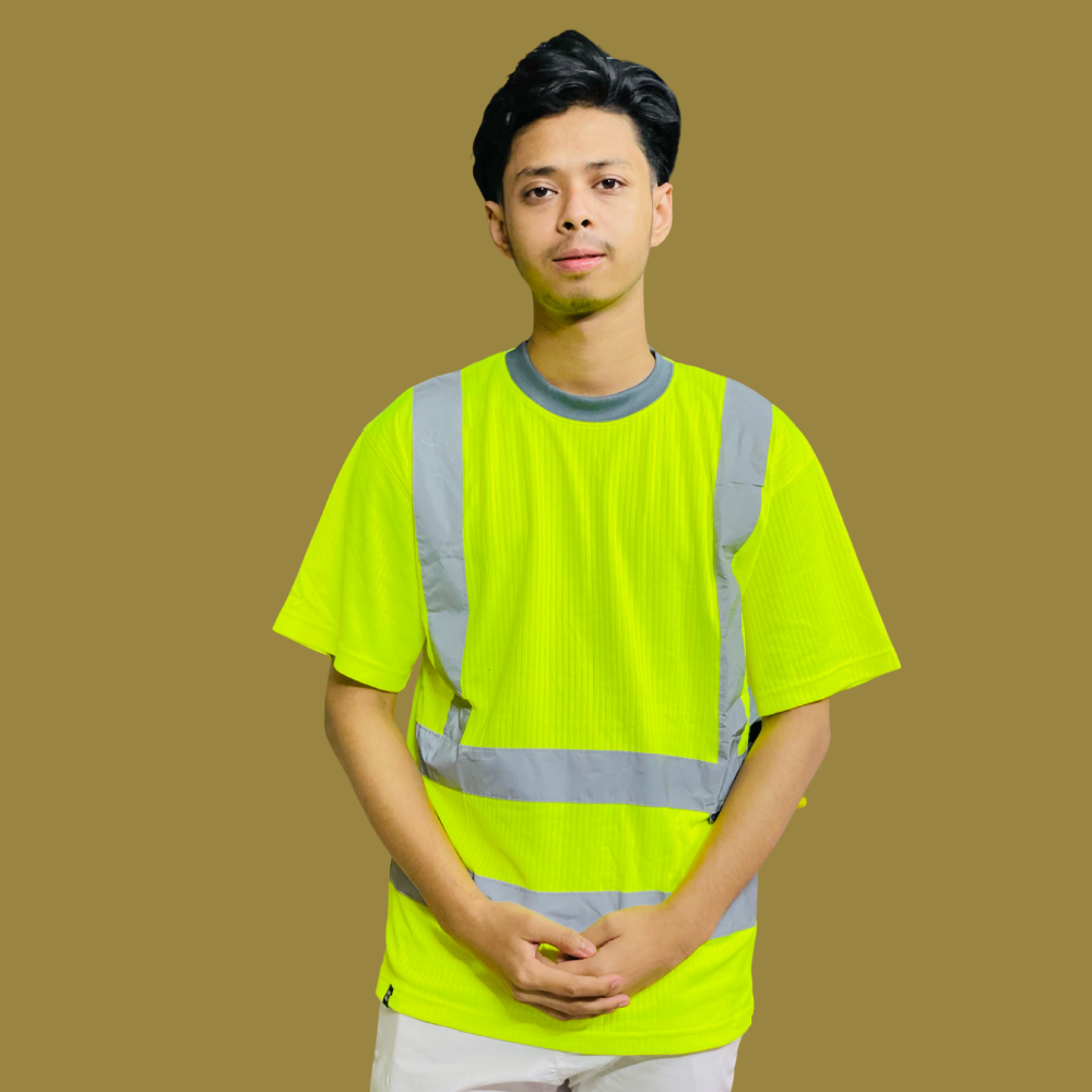 UV Protection Half Sleeve Light Green Work T-Shirt – Durable, Comfortable & Stylish | Stunner Mart