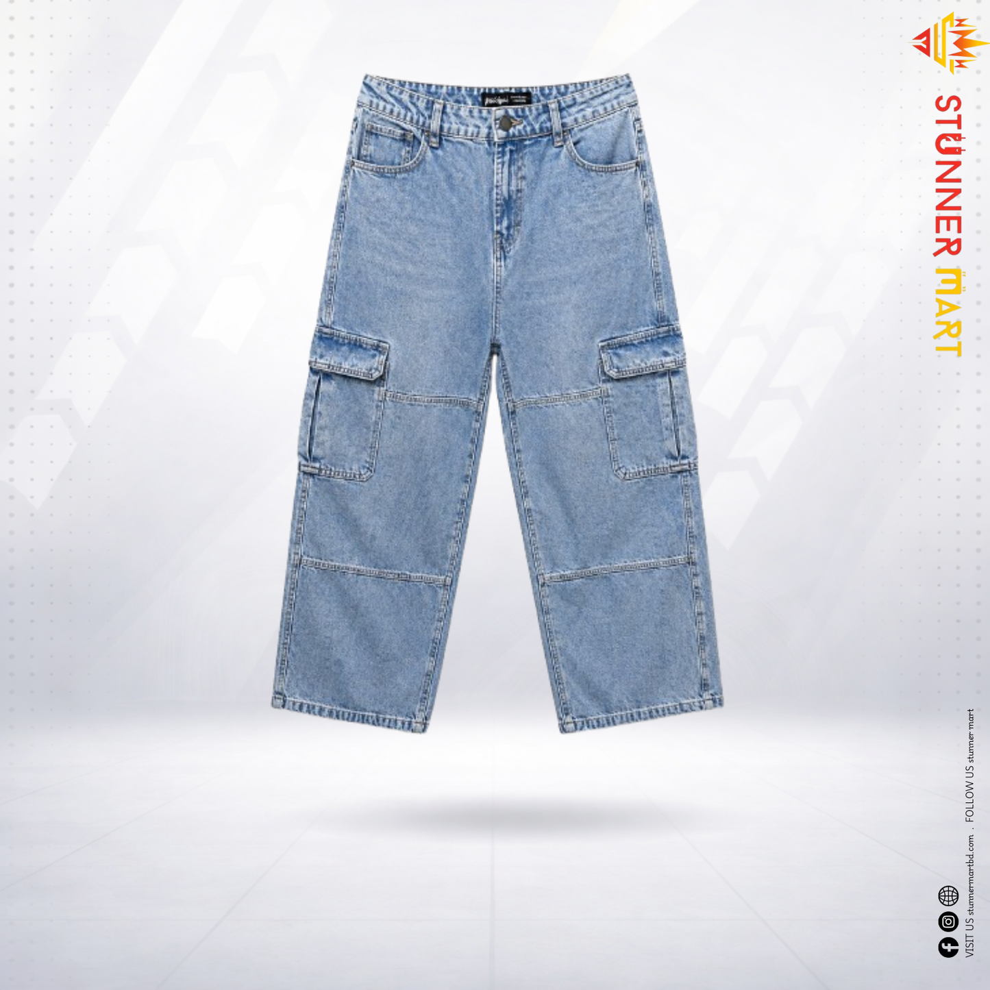 Street Panel Cargo Jeans – Baggy Fit Denim