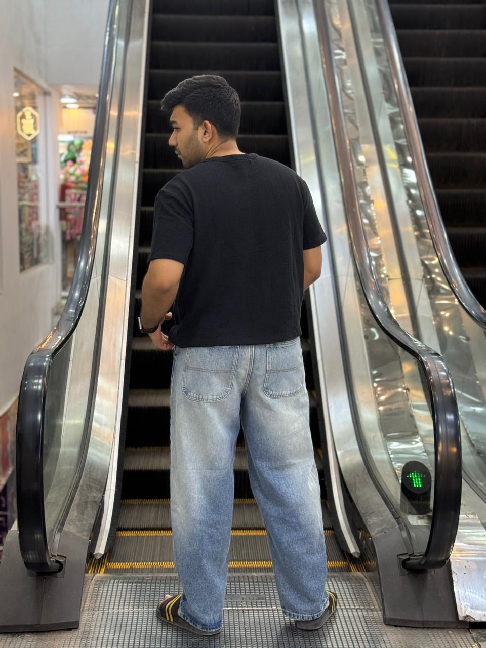 Crop Black Tee + Duty Washed Baggy Pant – Only 1000 Tk!