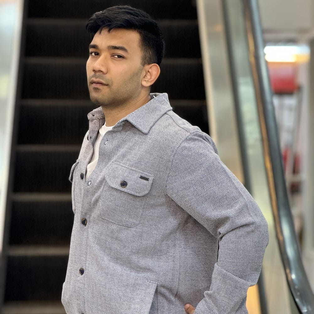 Mens Premium Urban Overshirt - Ash Grey