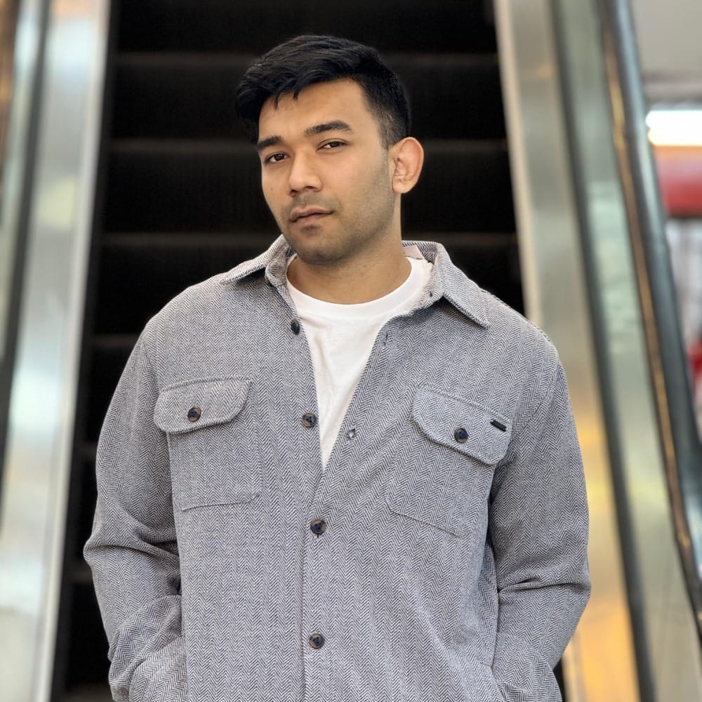 Mens Premium Urban Overshirt - Ash Grey