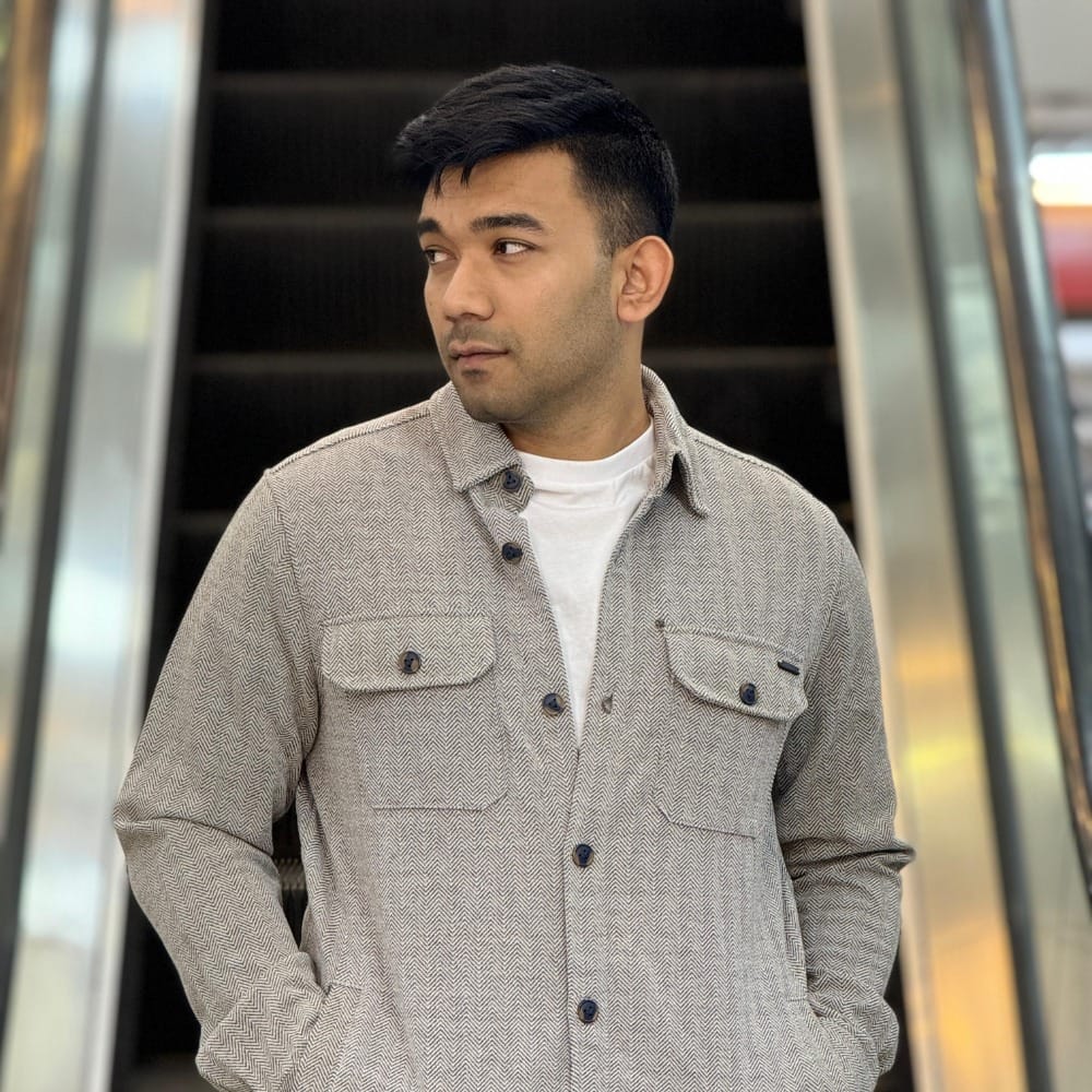 Mens Premium Urban Overshirt - Ash Grey