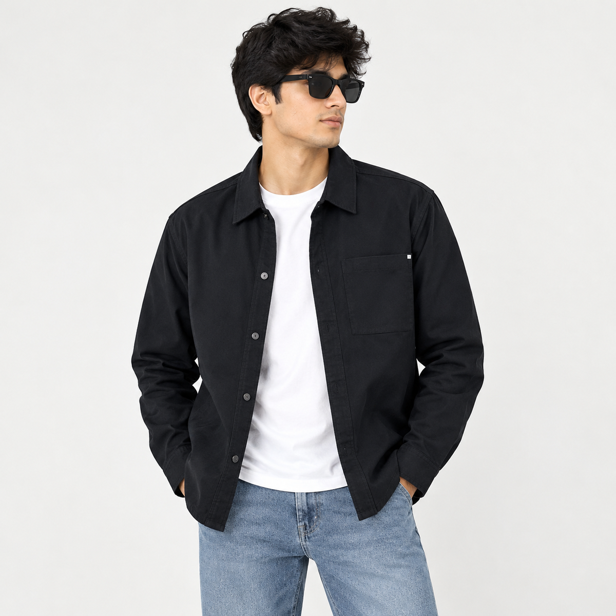 Black Original Export Quality Jacket – Premium Black Jacket for Men