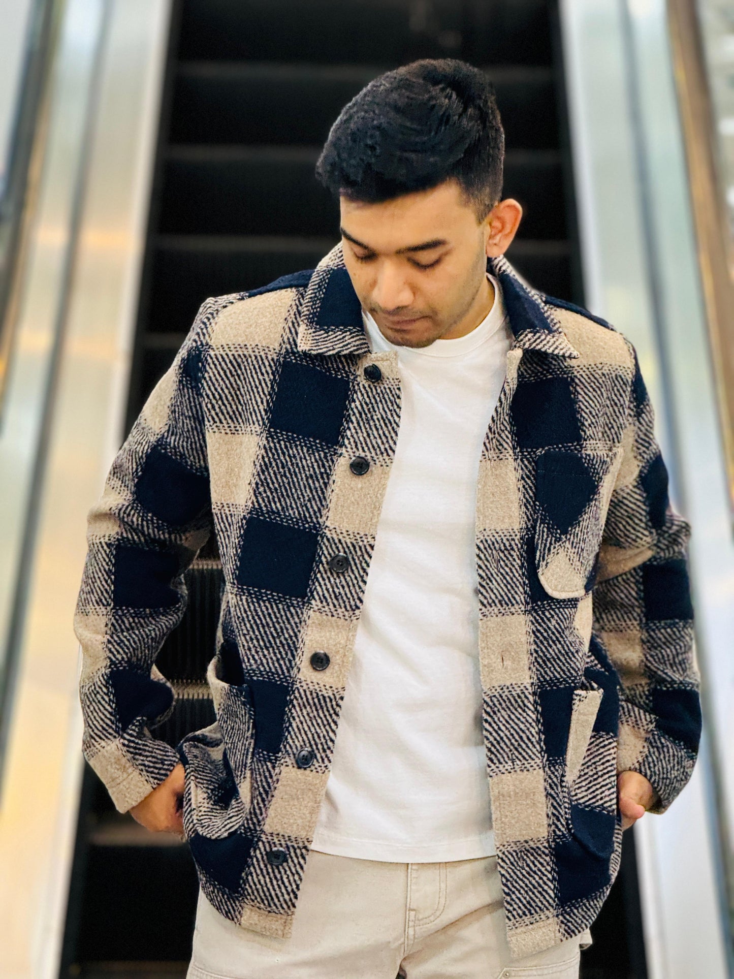 Classic Plaid Wool Jacket for Men | Stunner Mart Exclusive